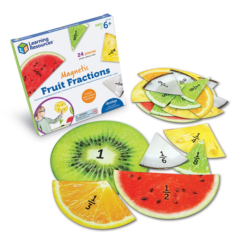 Magnetic Fruit Fractions - LER5068 | Learning Resources | Math