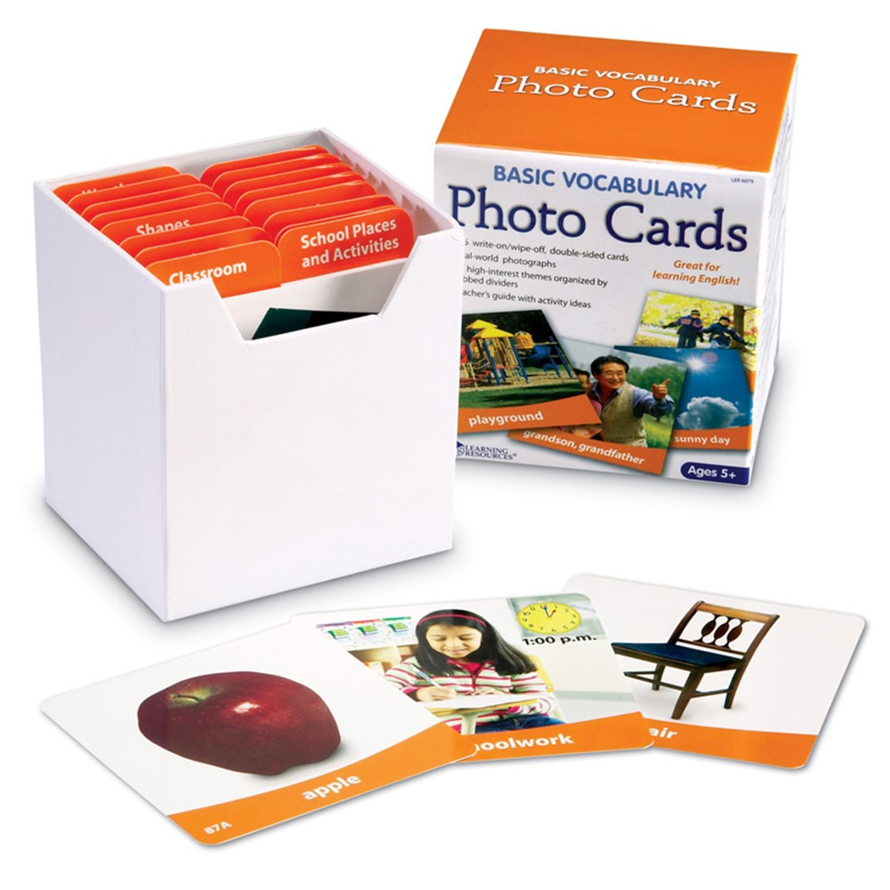 LER6079 - Basic Vocabulary Photo Card Set in Vocabulary Skills
