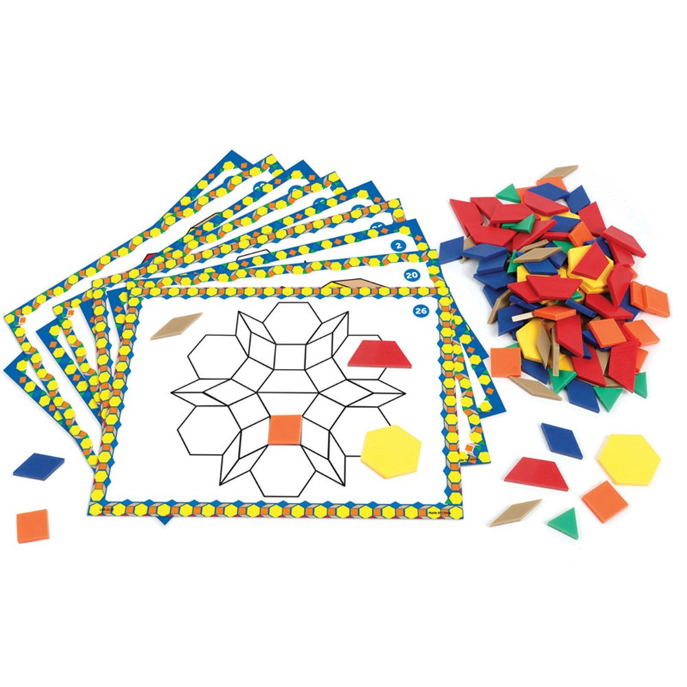 Pattern Block Design and Discover Set - LER6134 | Learning Resources | Patterning