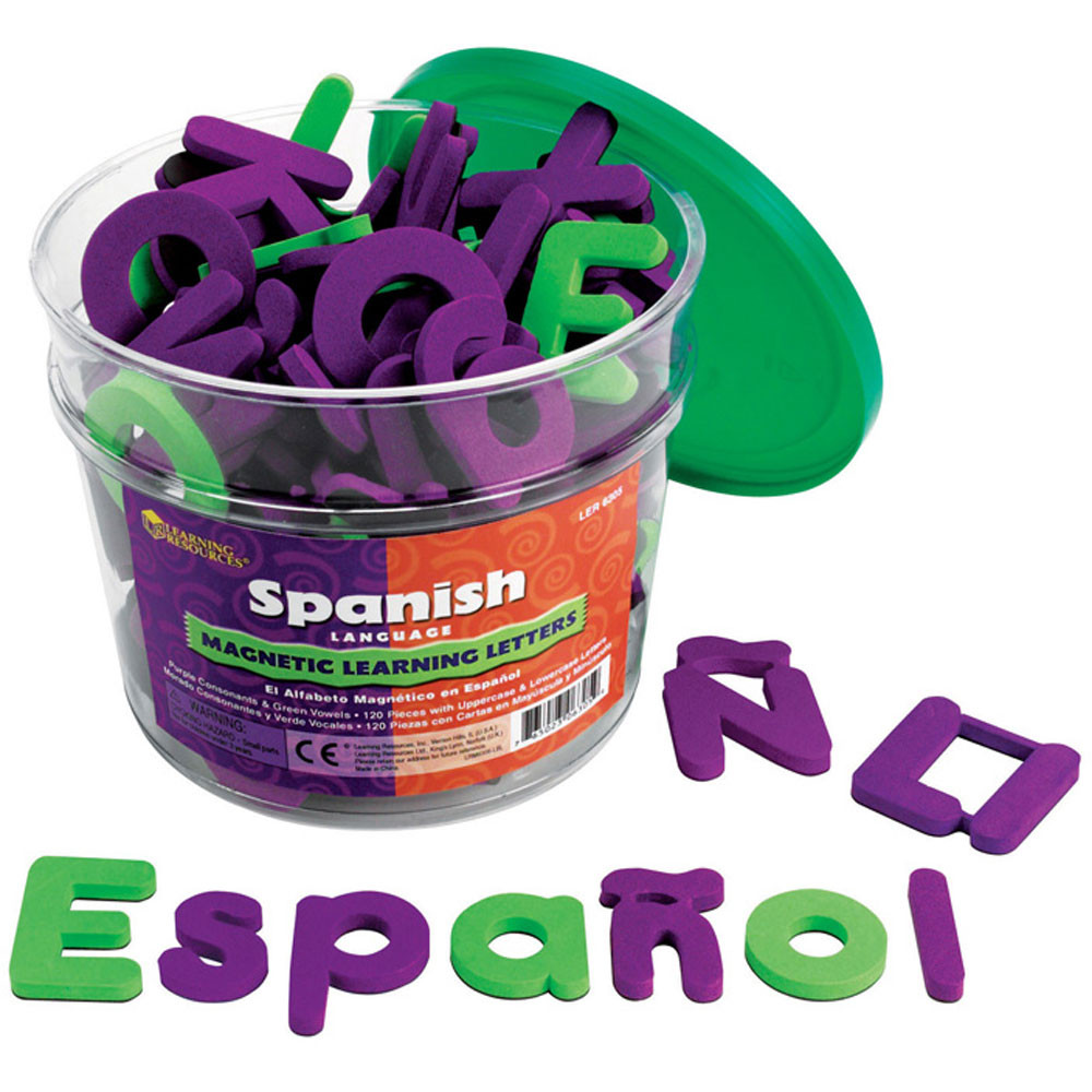 LER6305 - Spanish Magnetic Foam Learning Letters in Language Arts