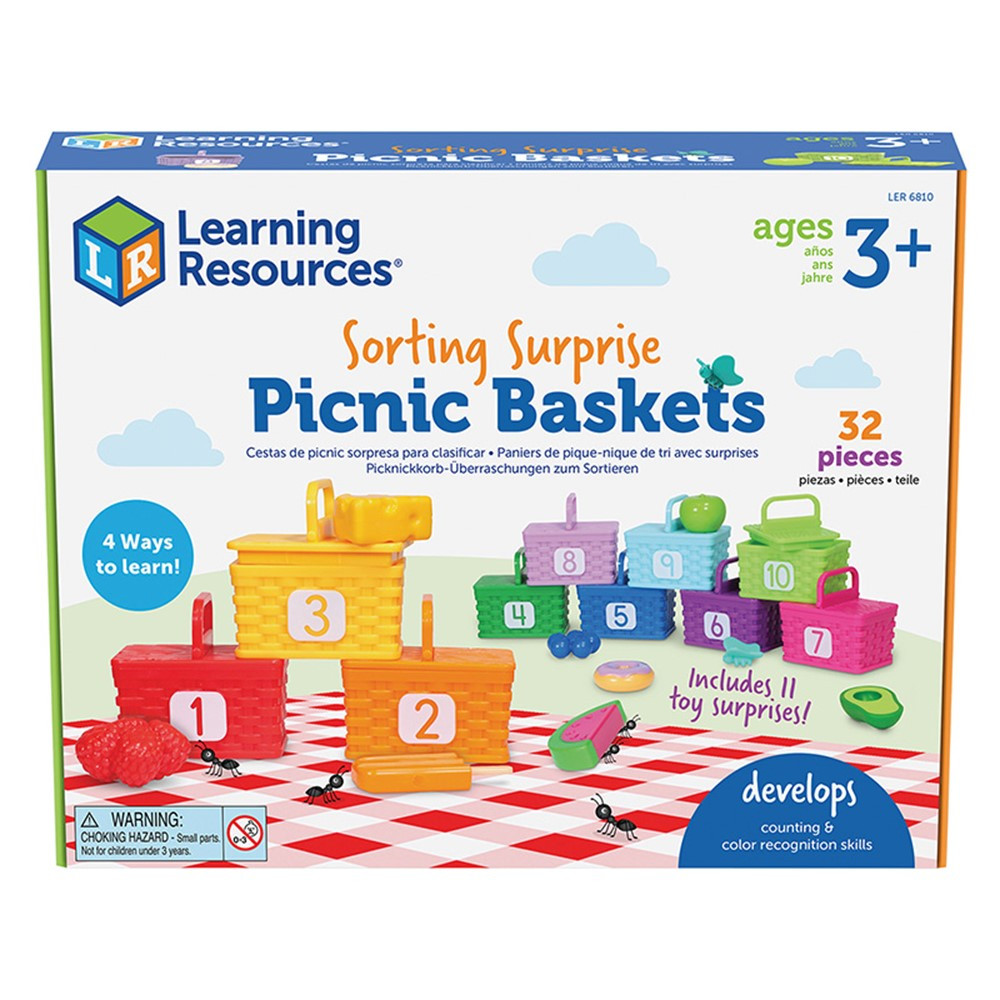 Sorting Picnic Baskets - LER6810 | Learning Resources | Play Food