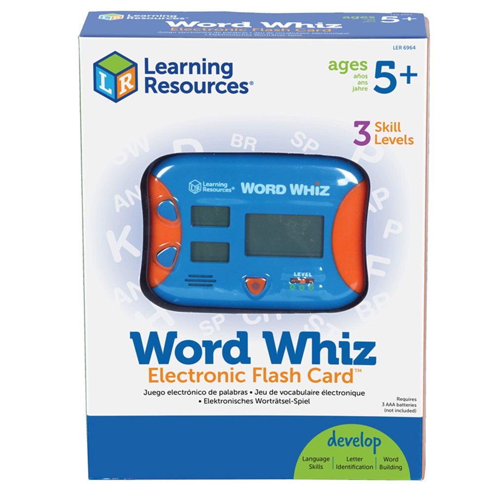 LER6964 - Word Whiz Electronic Flash Card in Language Arts