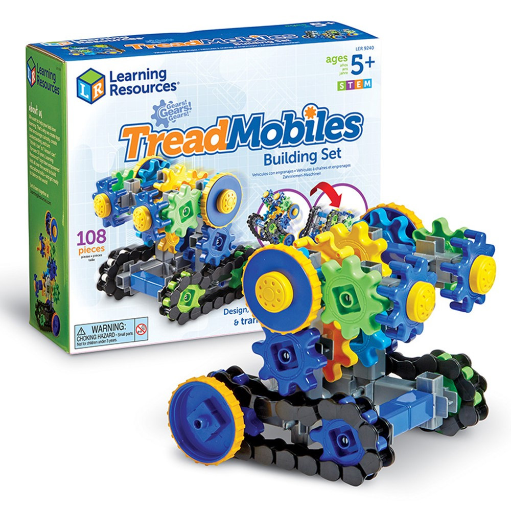 Gears! Gears! Gears! Treadmobiles - LER9240 | Learning Resources | Blocks & Construction Play