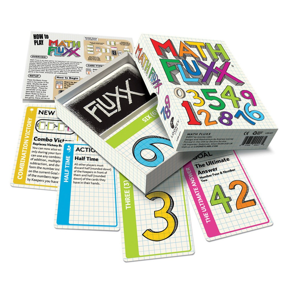 Math Fluxx Card Game - LLB077 | Looney Labs | Math