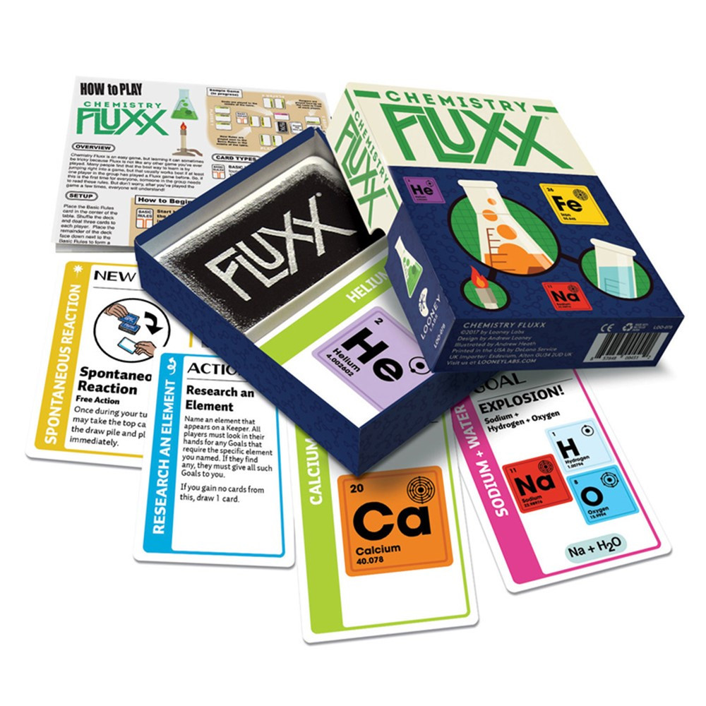 Chemistry Fluxx Card Game - LLB078 | Looney Labs | Science
