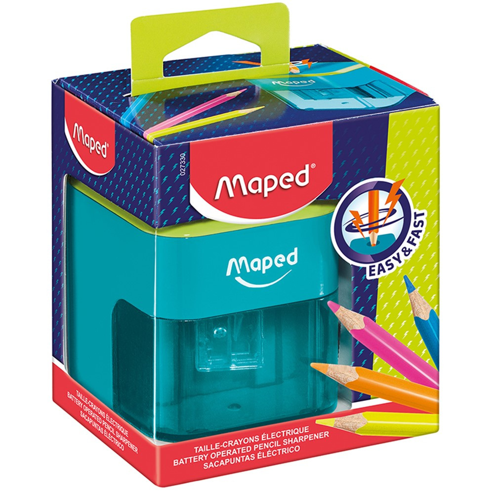 Compact 1-Hole Battery Powered Pencil Sharpener - MAP027330 | Maped Helix Usa | Pencils & Accessories