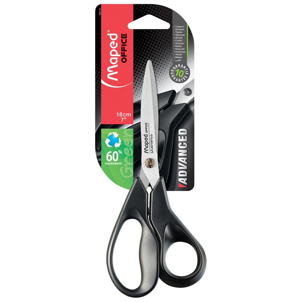 Eco-Friendly Recycled Scissors, 7 - MAP498110 | Maped Helix Usa | Scissors"