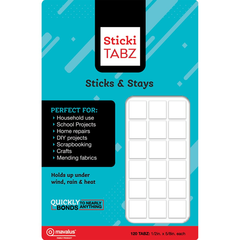 Sticki TABZ, Pack of 120 - MAV50643 | Dss Distributing | Organization