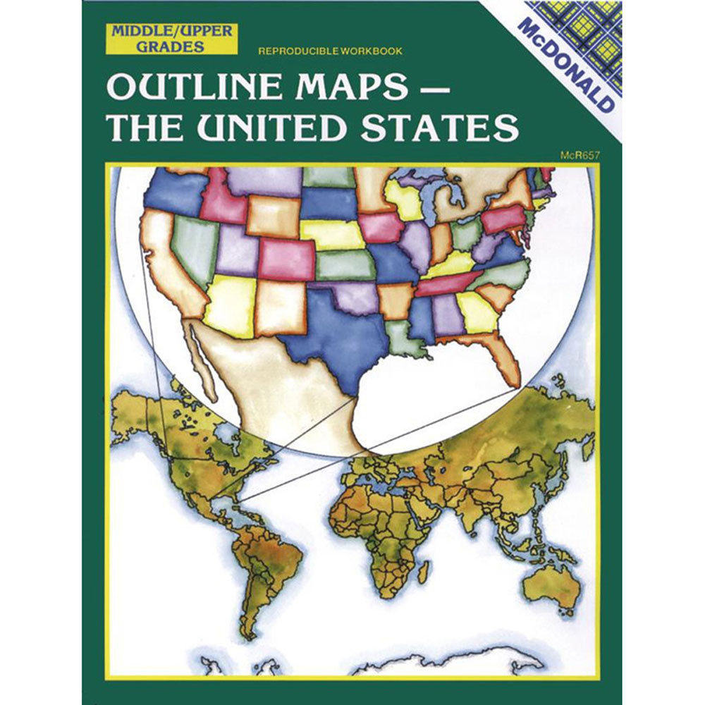 MC-R657 - Outline Maps The Us Gr 6-9 in Maps & Map Skills