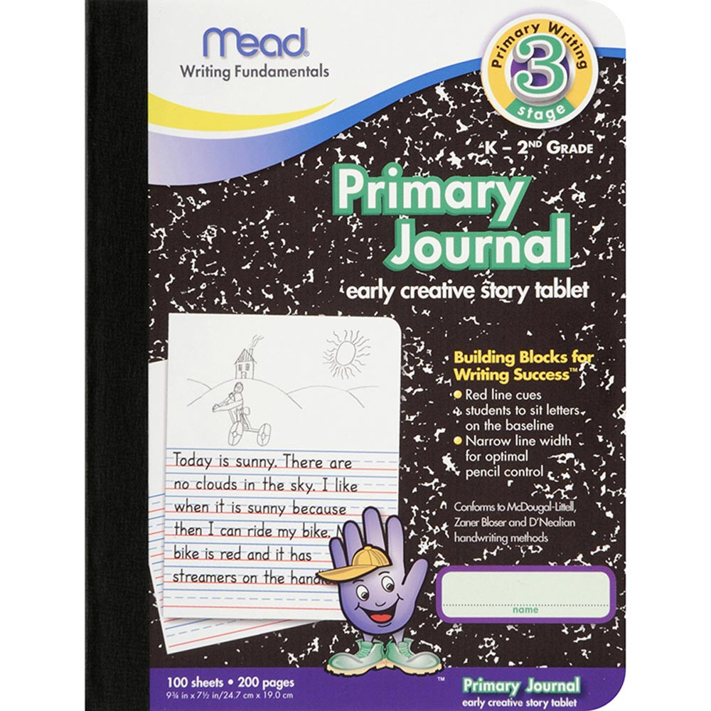 MEA09956 - Paper Primary Journal Early 100 Ct Creative Story Tablet in Handwriting Paper