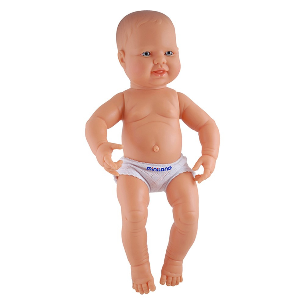 MLE31001 - White Boy Anatomically Correct Newborn Doll in Dolls