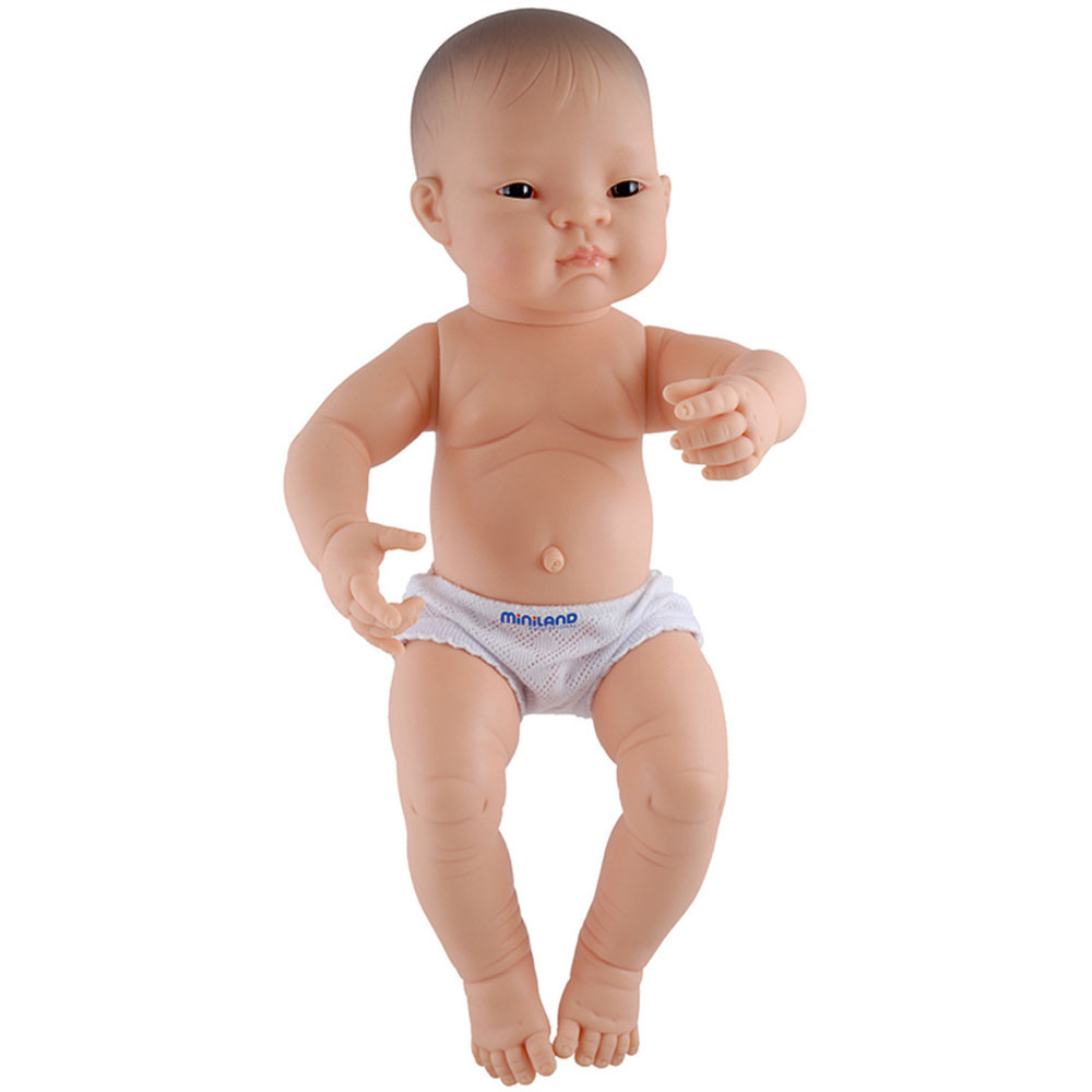 MLE31005 - Asian Boy Anatomically Correct Newborn Doll in Dolls