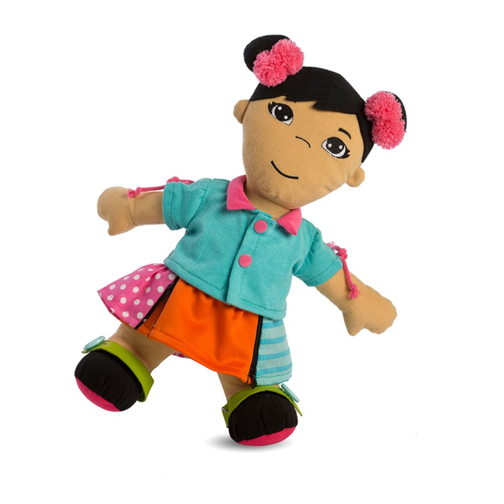 Multicultural Fastening Dolls, Asian Girl - MLE96319 | Miniland Educational Corporation | Dolls