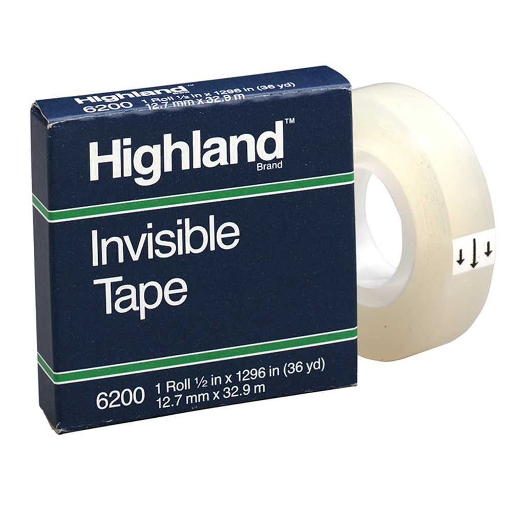 MMM6200121296 - Highland Invisible Tape 1/2X1296in in Tape & Tape Dispensers