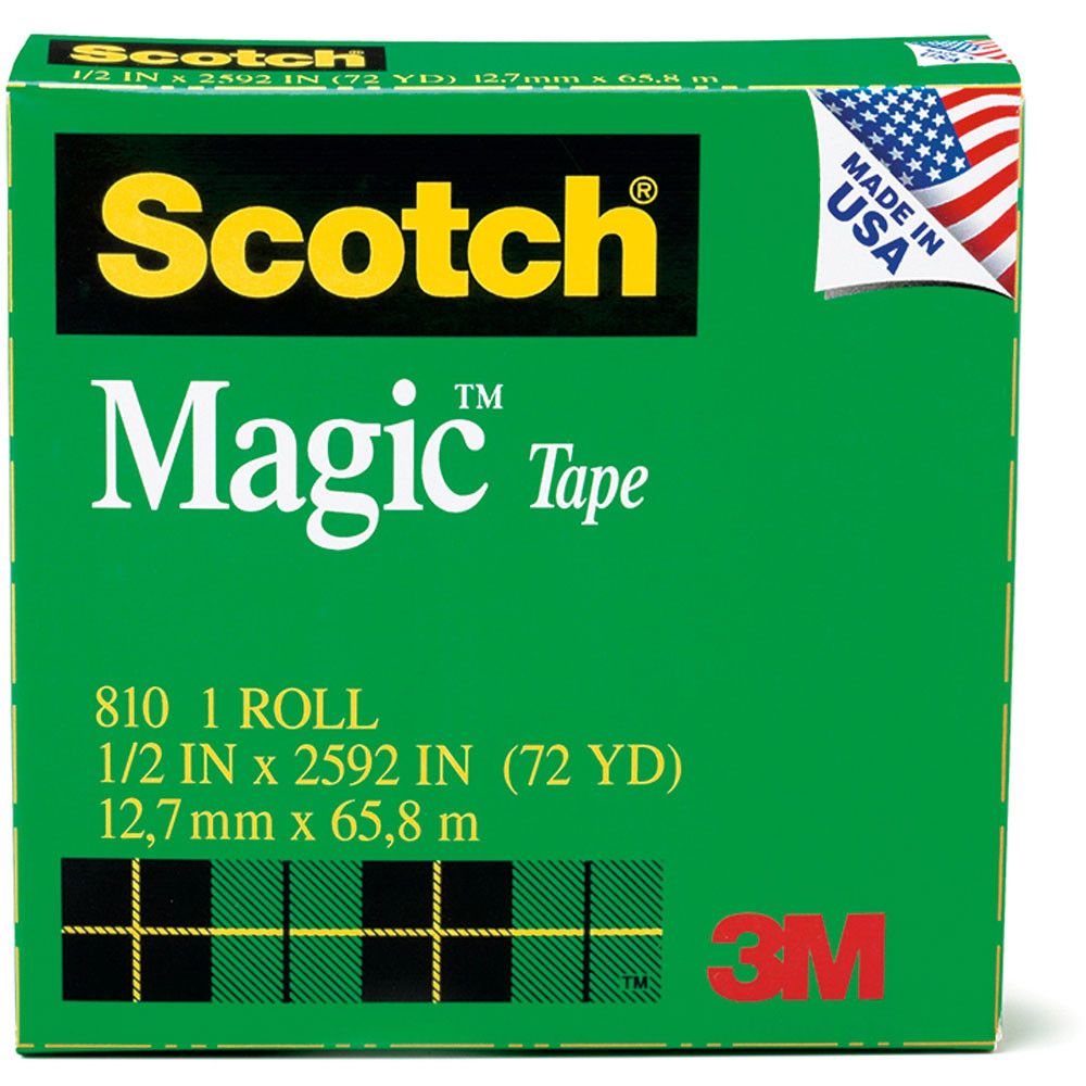 MMM810121296 - Tape Scotch Magic 1/2 X 36 Yds in Tape & Tape Dispensers