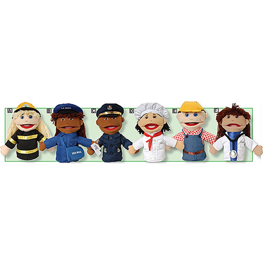 MTC319 - Multi Ethnic Career Puppet 6 Set Of All Career Puppets in Puppets & Puppet Theaters
