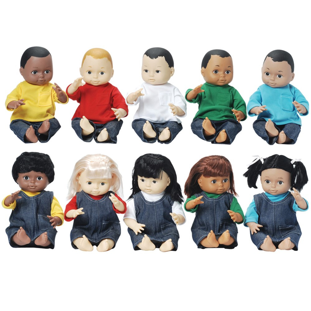 MTC5002 - Dolls Multi-Ethnic 10-Doll School Set in Dolls