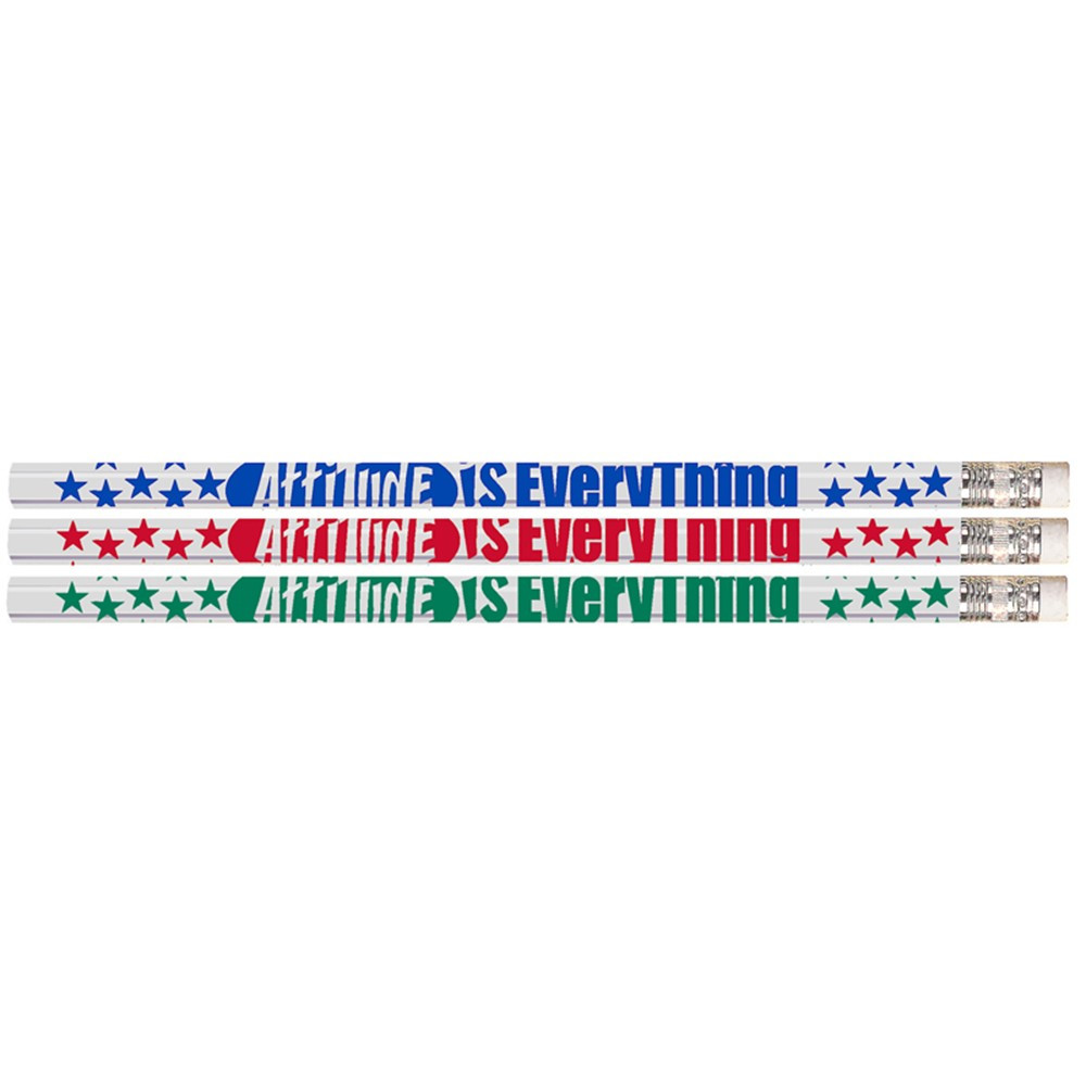 Attitude is Everything Pencil, Pack of 12 - MUS1435D | Musgrave Pencil Co Inc | Pencils & Accessories