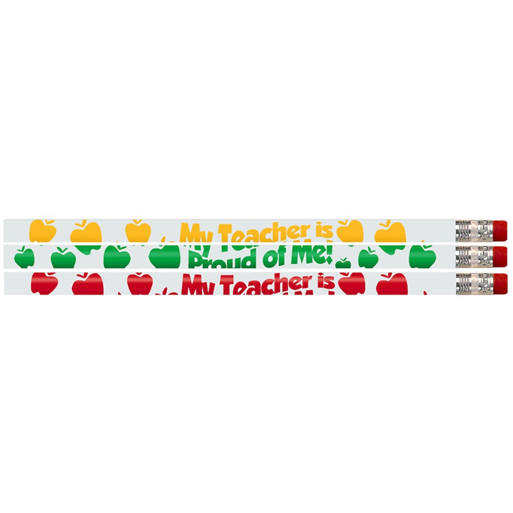 My Teacher is Proud of Me Pencil, Pack of 12 - MUS1437D | Musgrave Pencil Co Inc | Pencils & Accessories