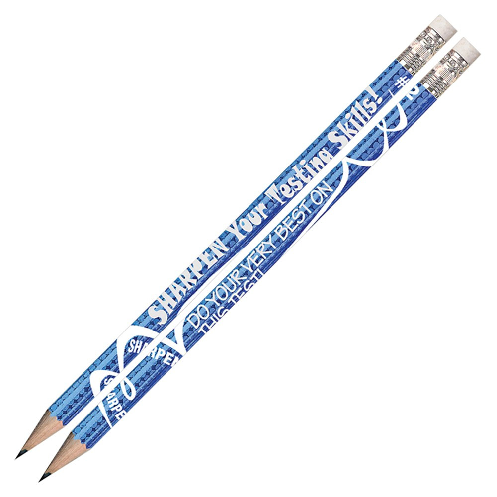MUS2458D - Sharpen Your Testing Skills 12Pk Pencils Pre Sharpened in Pencils & Accessories