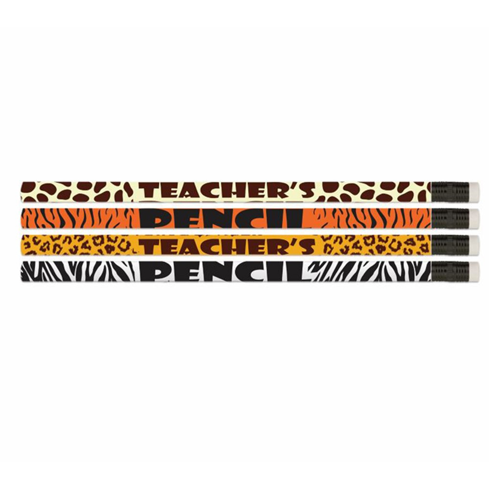Safari Teacher Pencils, Pack of 12 - MUS2587D | Musgrave Pencil Co Inc | Pencils & Accessories