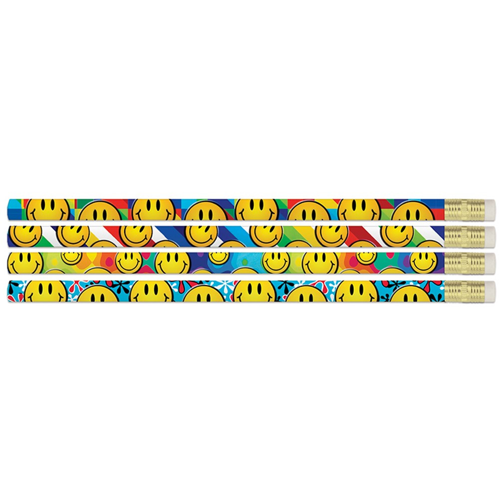 Smiley Sensations Pencils, Pack of 12 - MUSD2391 | Musgrave Pencil Co Inc | Pencils & Accessories