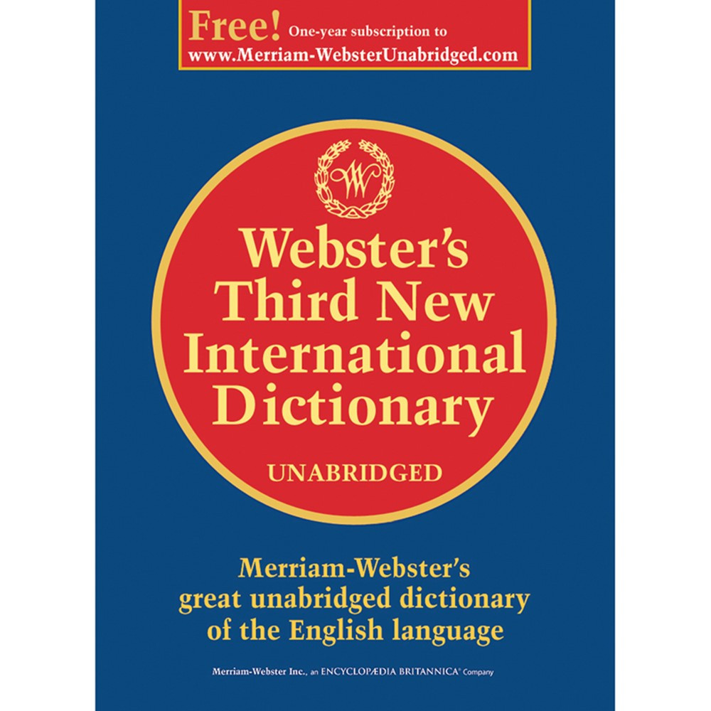 Webster's Third New International Dictionary, Unabridged; Hardcover - MW-2017 | Merriam - Webster  Inc. | Reference Books