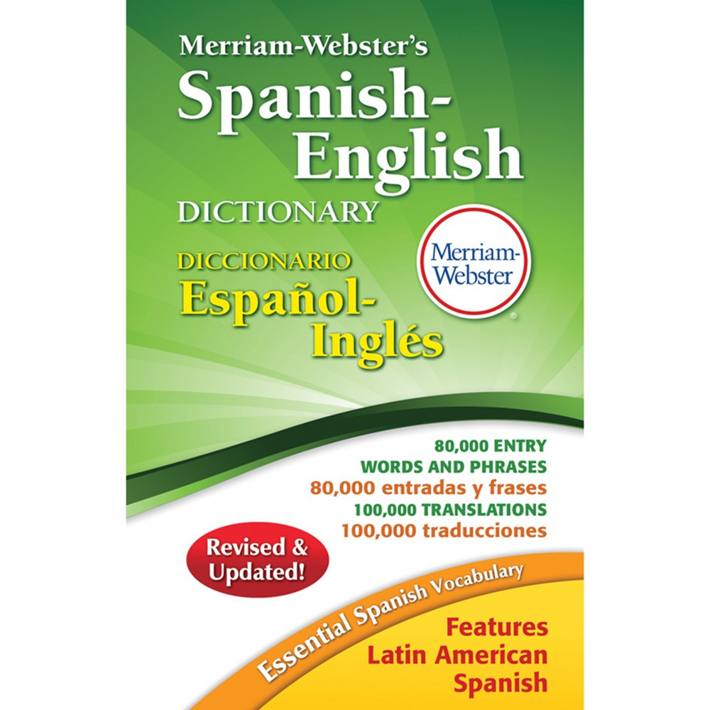 MW-2659 - Merriam Websters Spanish English Dictionary Hardcover in Spanish Dictionary