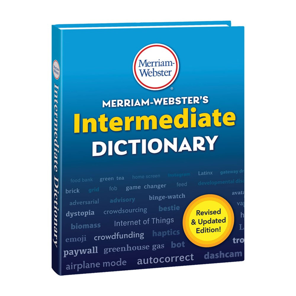 Merriam-Webster's Intermediate Dictionary, Hardcover, 2020 Copyright - MW-6985 | Merriam - Webster  Inc. | Reference Books