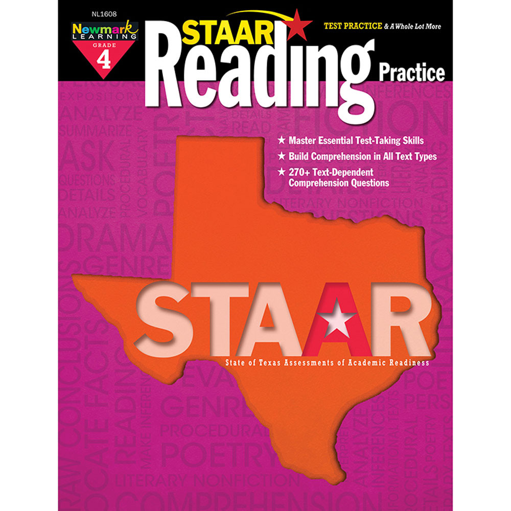 NL-1608 - Staar Reading Practice Gr 4 in Reading Skills