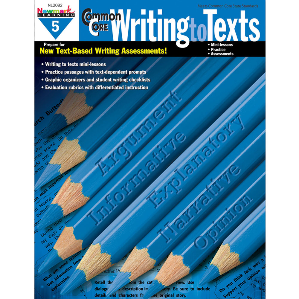 NL-2082 - Common Core Writing To Text Gr 5 Book in Writing Skills