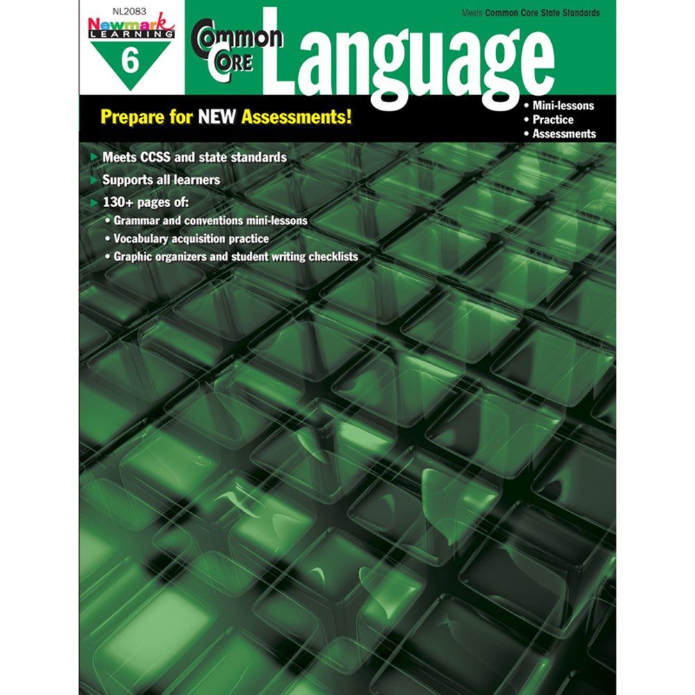 NL-2164 - Common Core Practice Language Gr 6 Book in Language Skills