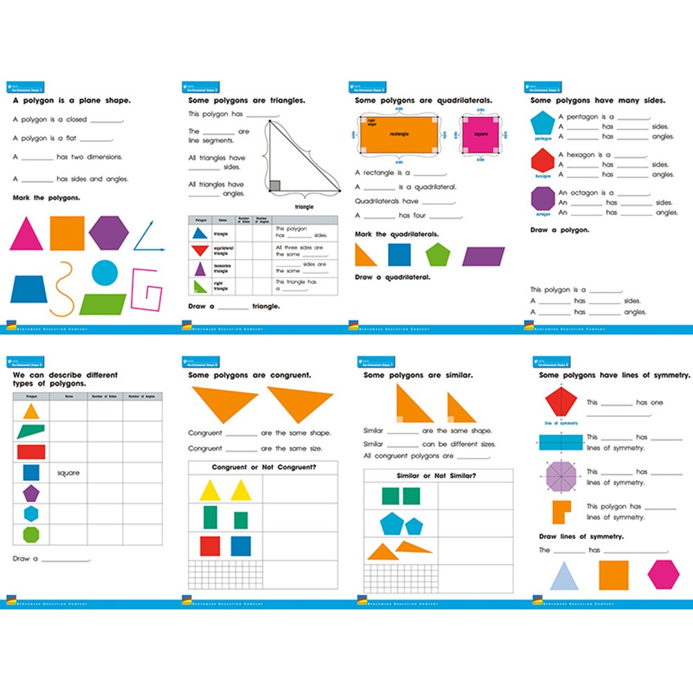 NL-4638 - 2 Dimensional Shapes Posters in Math