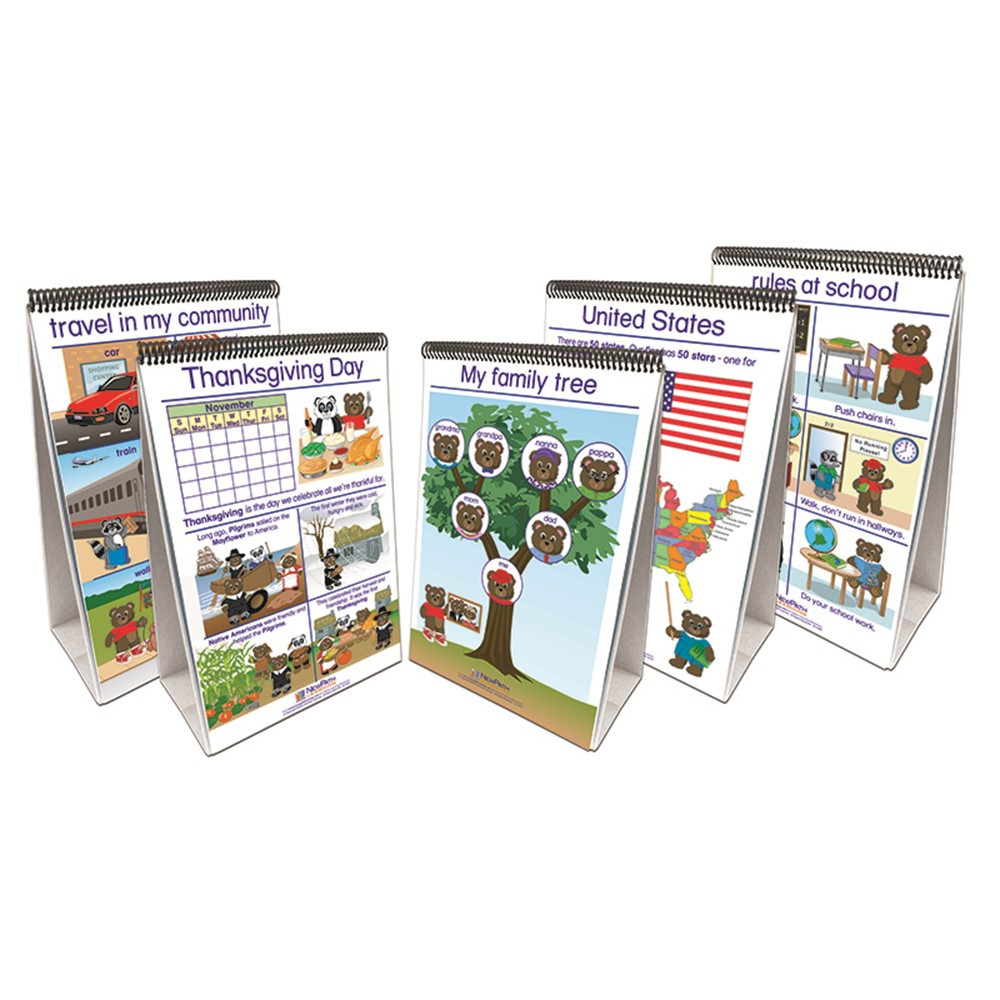 NP-350035 - Set Of All 5 Early Childhood Social Studies Readiness Flip Chart in Activities