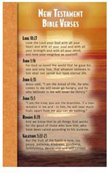 NST2107 - New Testament Bible Verses Memory Cards in Inspirational