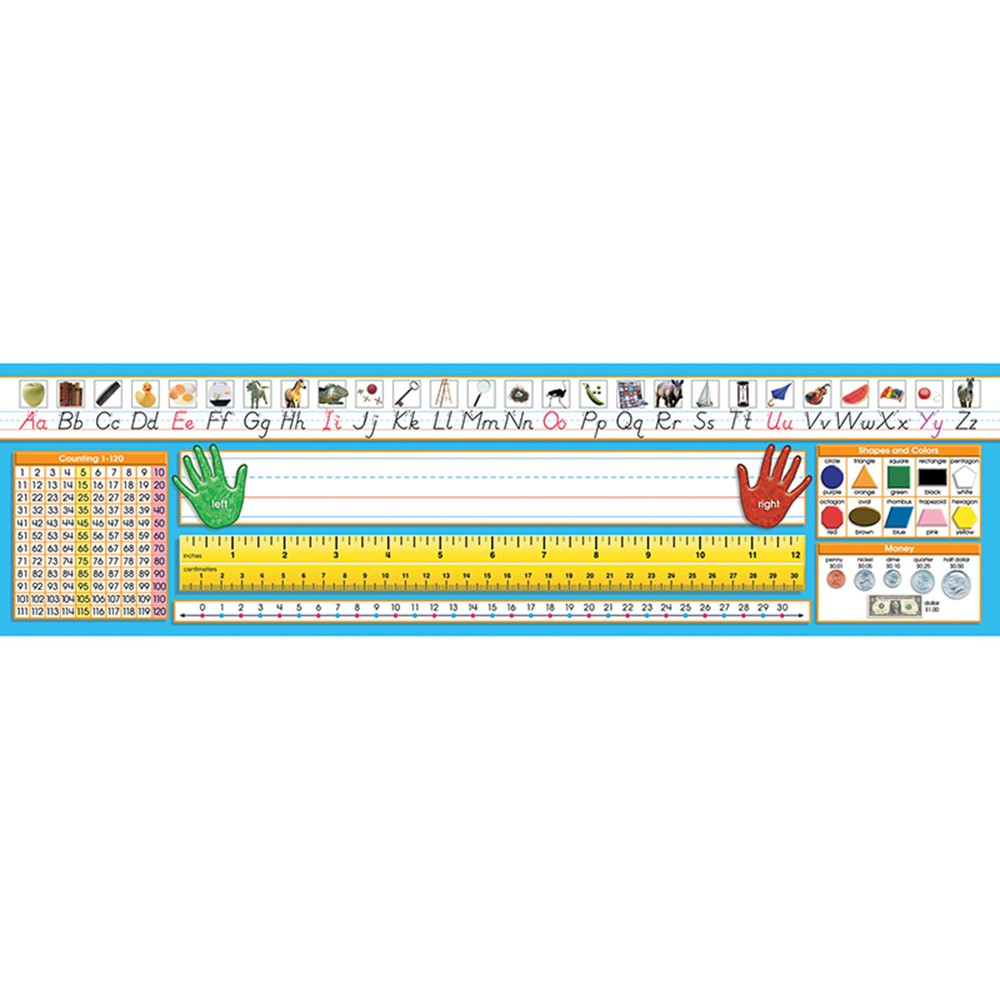 Primary Modern Manuscript Counting 1-120 Desk Plate, Pack of 36 - NST9027 | North Star Teacher Resource | Name Plates