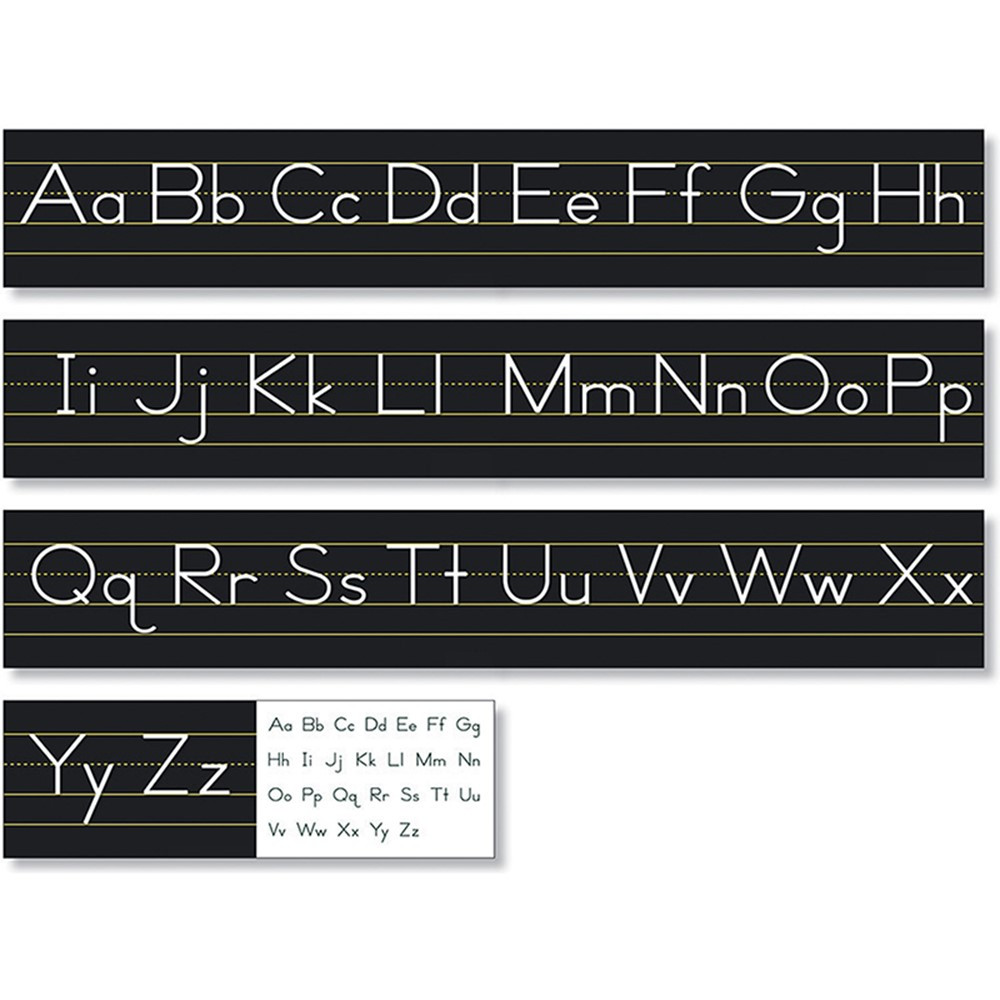 NST9031 - Tradit Manuscript Alphabt Line Blck in Alphabet Lines
