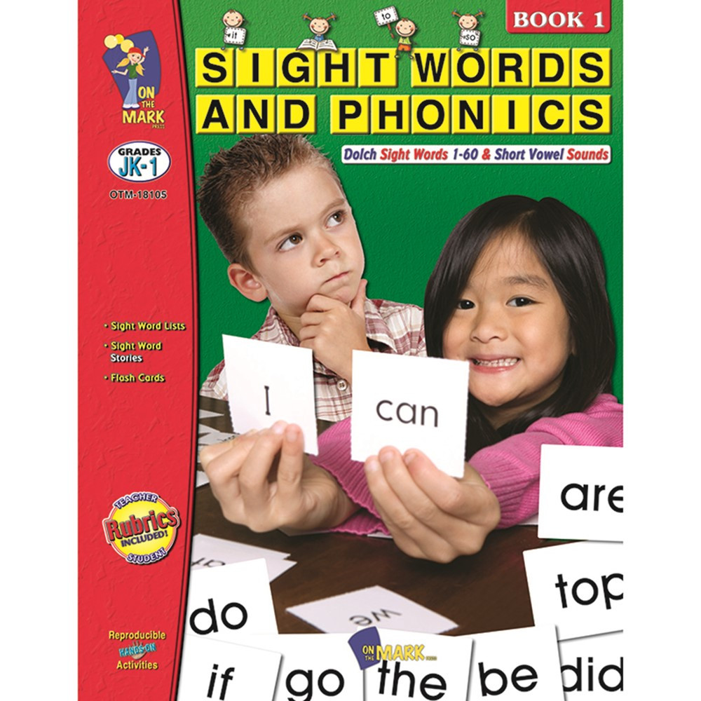 OTM18105 - Sight Words Phonics Book 1 Gr Pk-1 in Sight Words