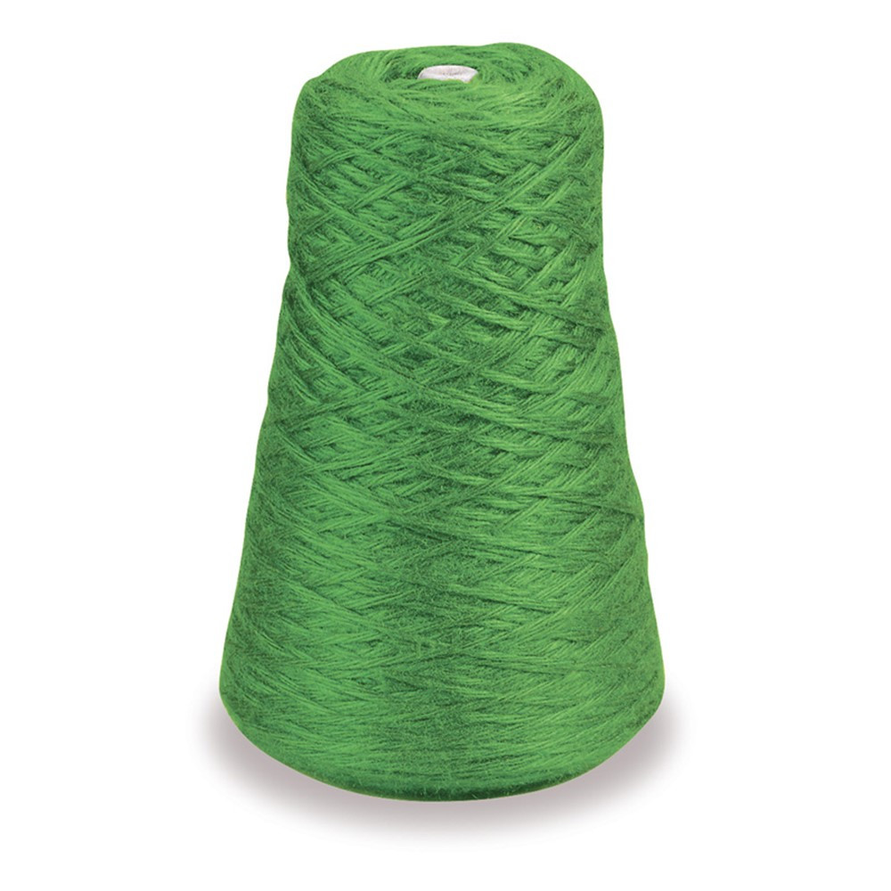 4-Ply Double Weight Rug Yarn Refill Cone, Green, 8 oz., 315 Yards - PAC0002531 | Dixon Ticonderoga Co - Pacon | Yarn