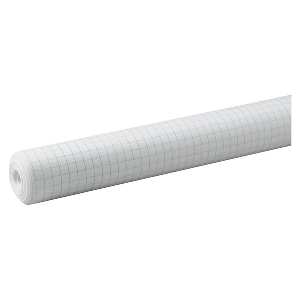 Grid Paper Roll, White, 1/2" Quadrille Ruled 34" x 200', 1 Roll - PAC0077800 | Dixon Ticonderoga Co - Pacon | Bulletin Board & Kraft Rolls