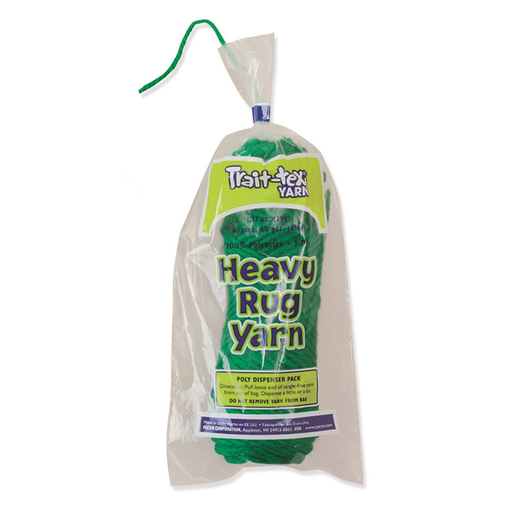 PAC04173 - Heavy Rug Yarn Holiday Green 60Yard in Yarn