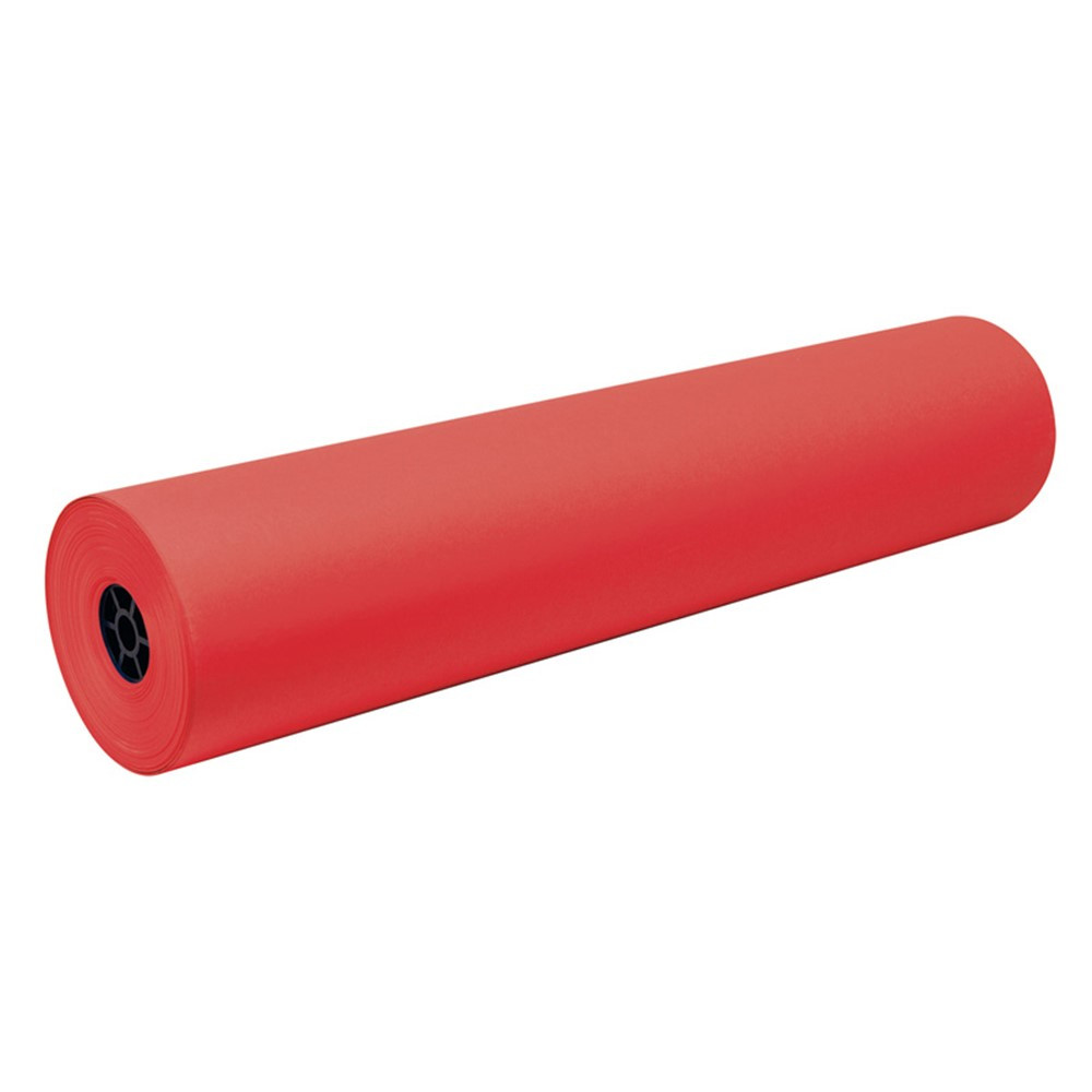 Art Roll, Festive Red, 36" x 500', 1 Roll - PAC100601 | Dixon Ticonderoga Co - Pacon | Bulletin Board & Kraft Rolls