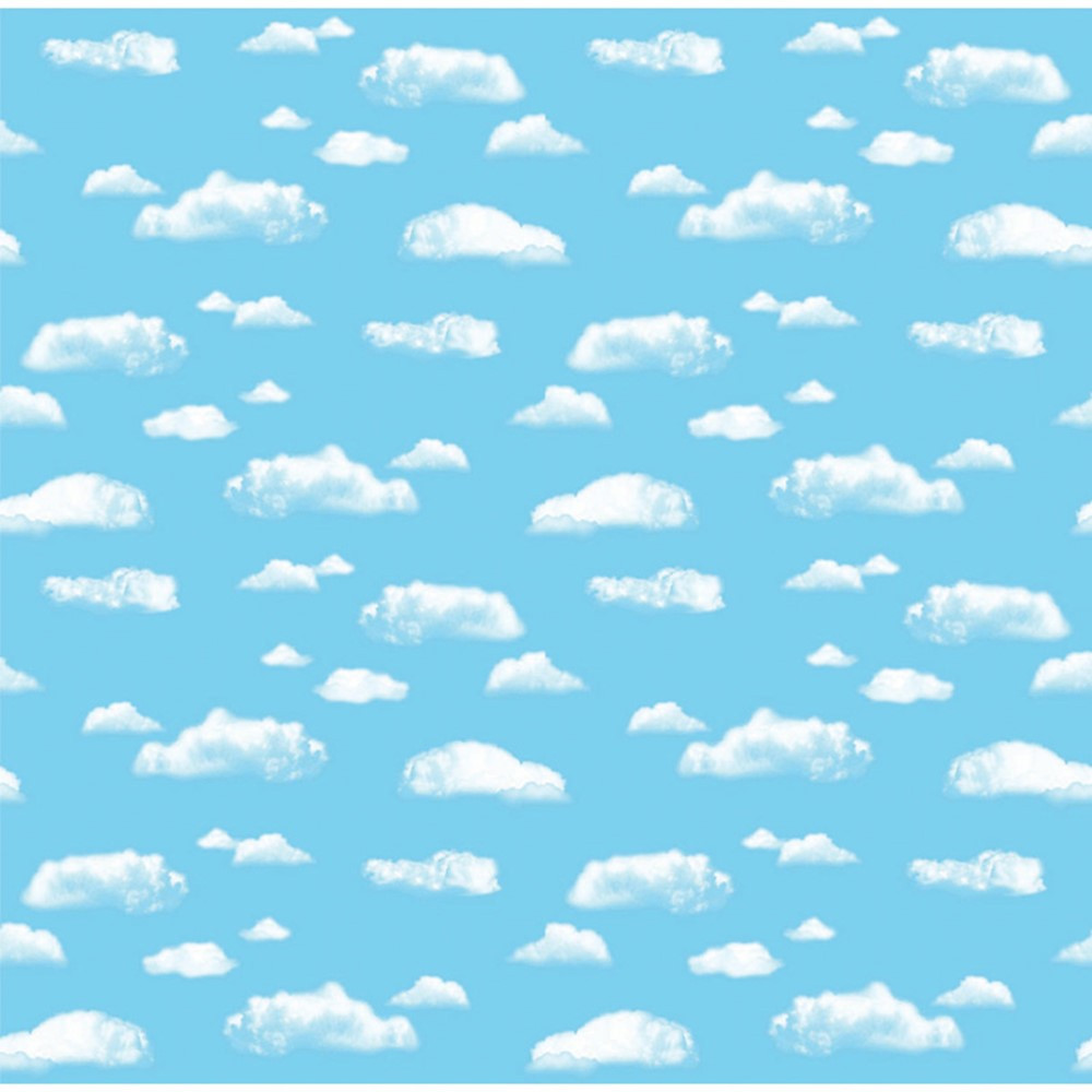 PAC12850 - Corobuff Clouds 12-1/2 Ft Roll in Bulletin Board & Kraft Rolls