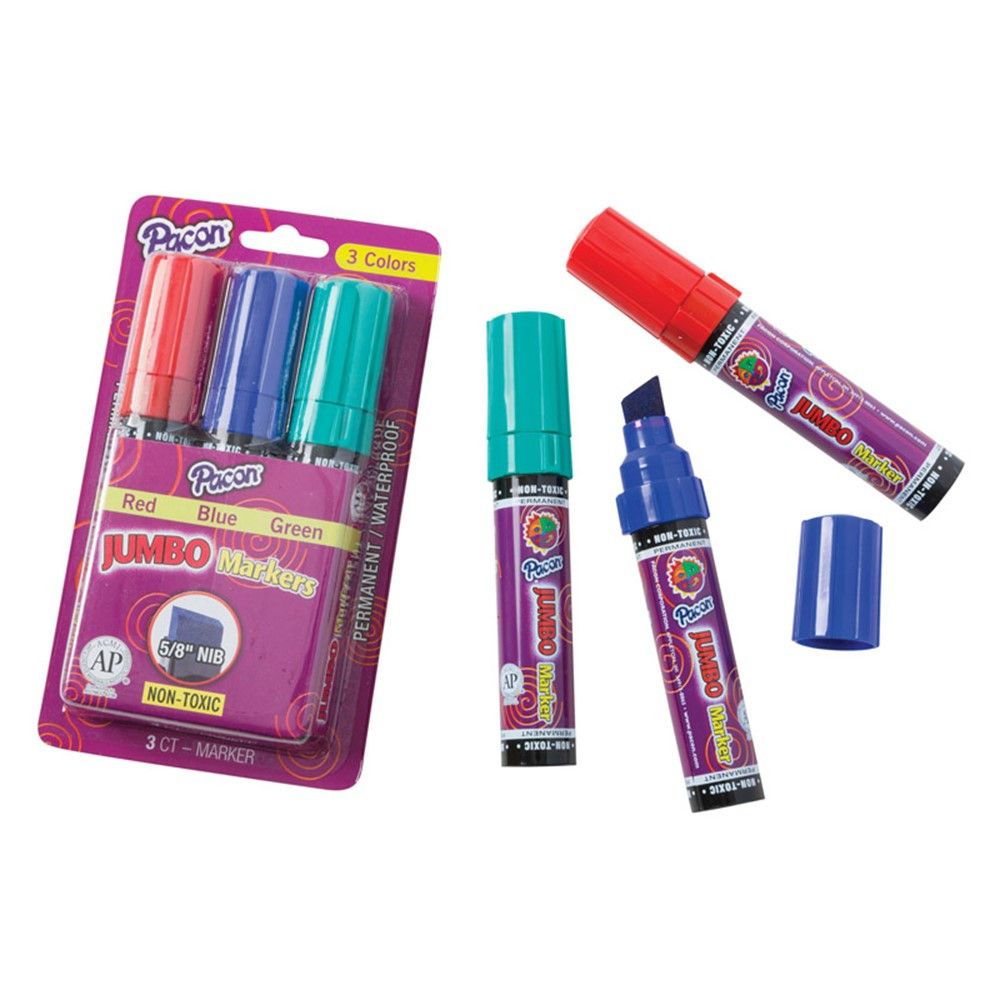 PAC1660 - Jumbo Markers Assorted Colors in Markers
