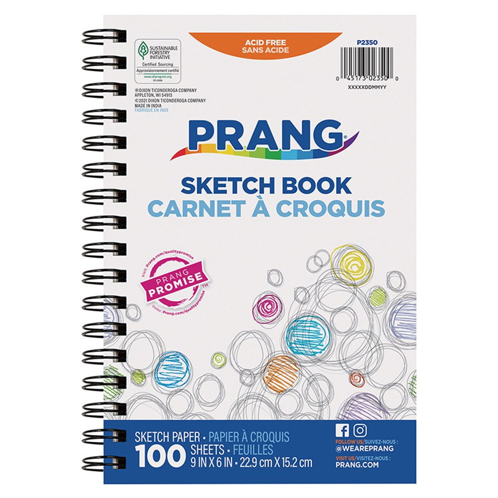 Sketch Book, Lightweight, 9 x 6, 100 Sheets - PAC2350, Dixon Ticonderoga  Co - Pacon
