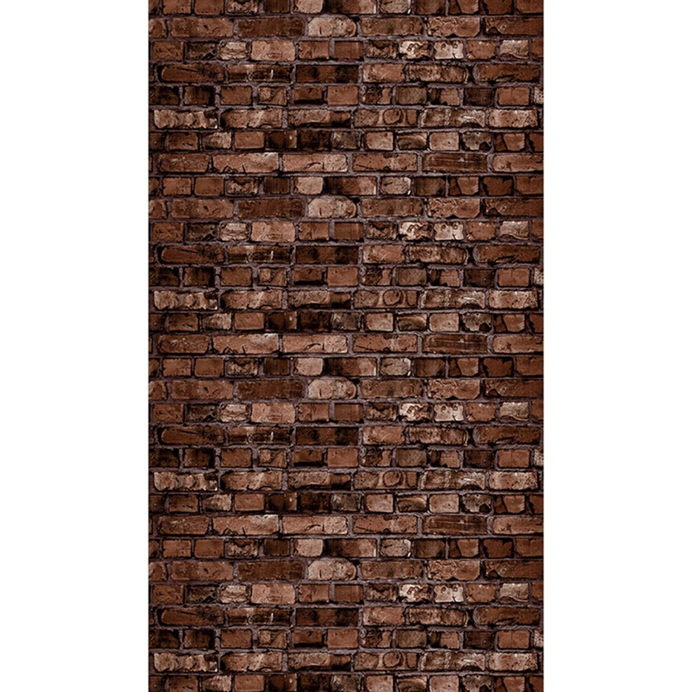Photography Backdrop Paper, Aged Brown Brick, 48" x 12', 4 Rolls - PAC2517 | Dixon Ticonderoga Co - Pacon | Bulletin Board & Kraft Rolls