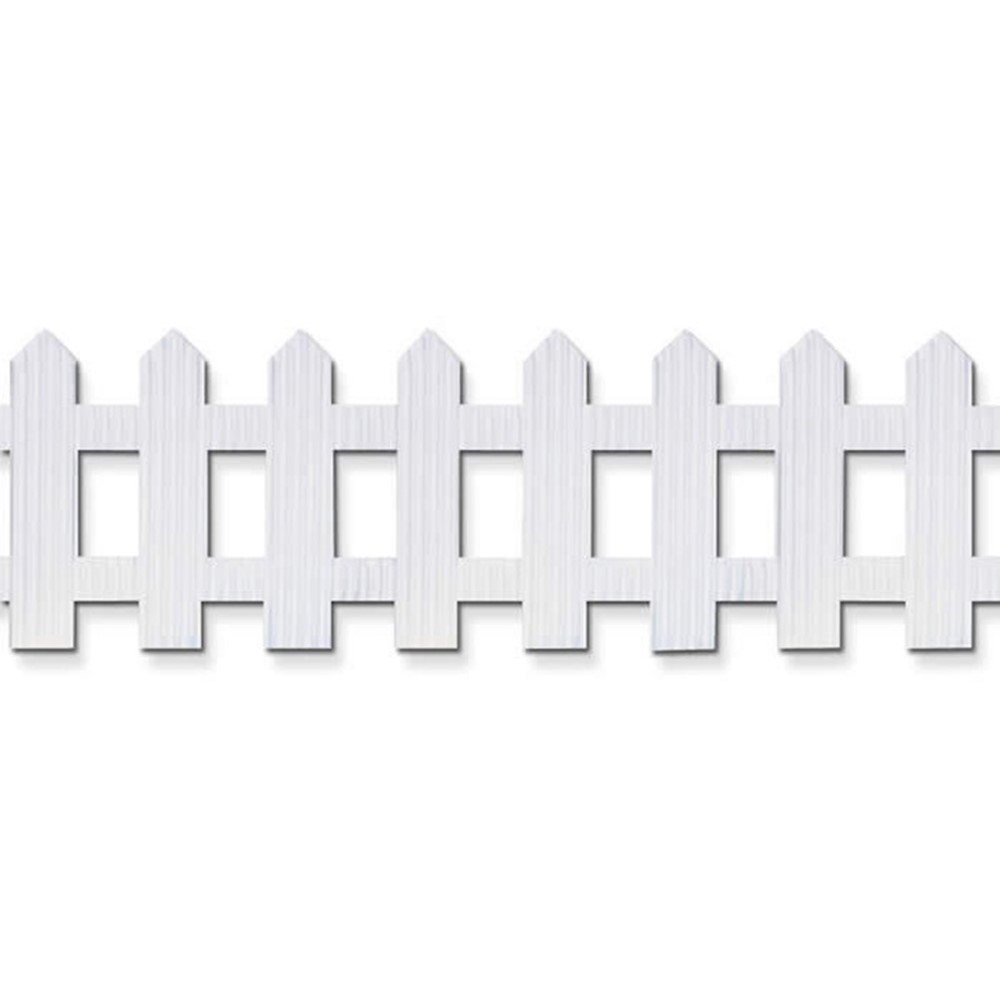 PAC38014 - Picket Fence Roll 6X16 White in Bordette