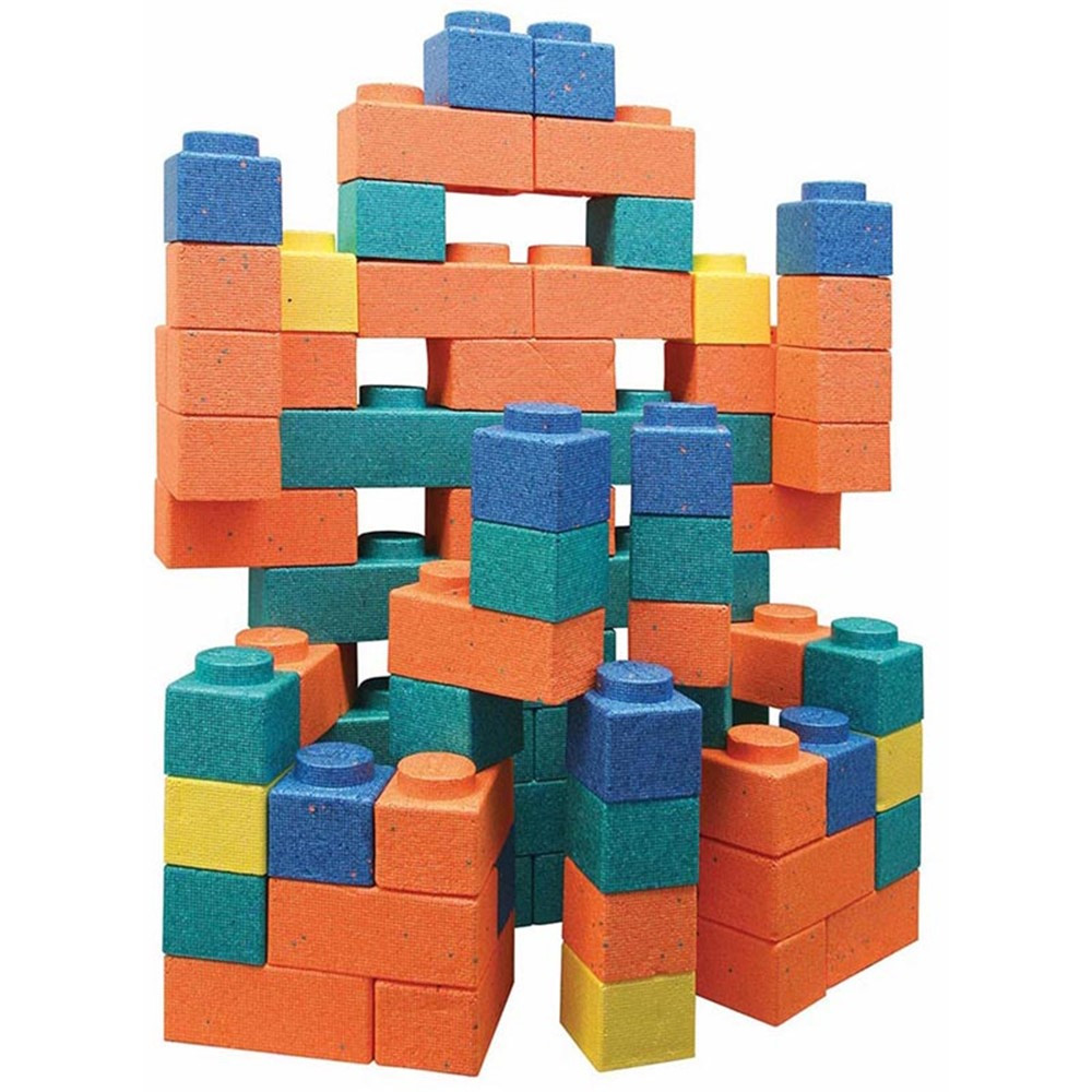 Gorilla Blocks Extra Large Building Blocks, Assorted Colors, 3-1/2" x 3-1/2" to 3-1/2" x 10-3/4", 66 Pieces - PAC384 | Dixon Ticonderoga Co - Pacon | Blocks & Construction Play