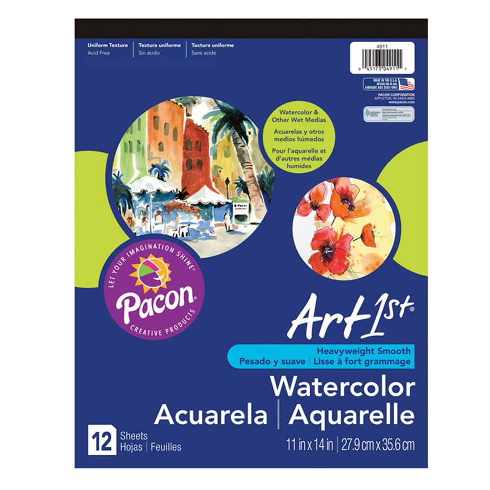 PAC4911 - Art1st Watercolor Pad 11X14 12 Sht in Art