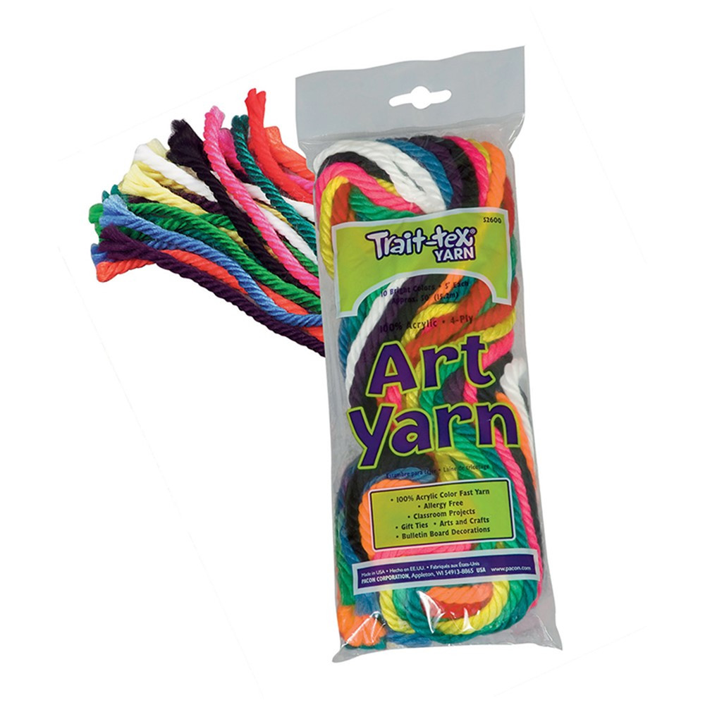 PAC52600 - Art Yarn 50Ft 10 Colors in Yarn